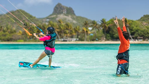 kiteboarding lesson