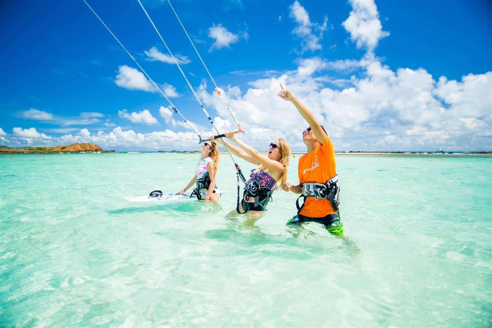 How to learn kitesurfing in the Caribbean