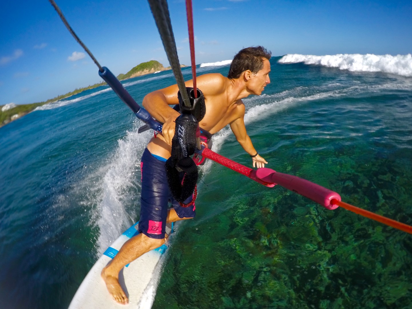 Mount your Go Pro on the lines of the North Kiteboarding Bar