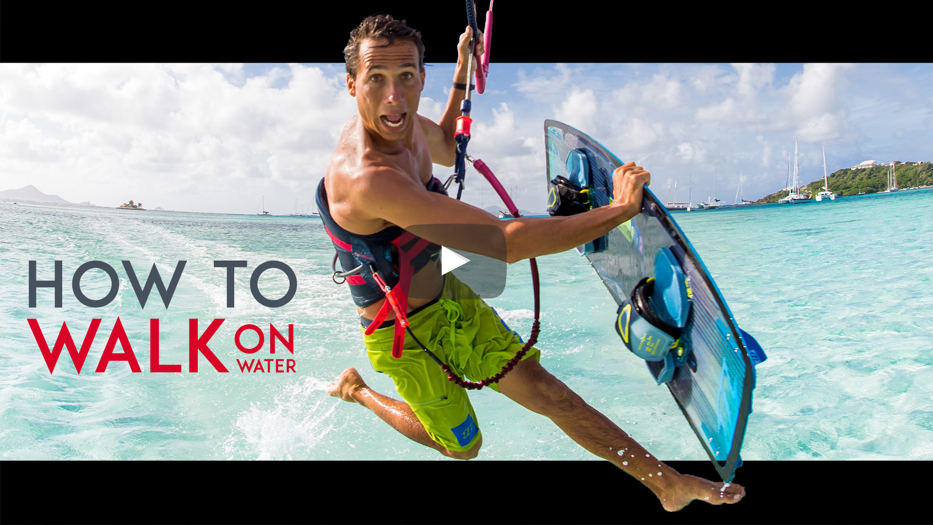 New Video – How To Walk on Water – Learn the Jesus Walk Kitesurfing Trick with Jeremie Tronet