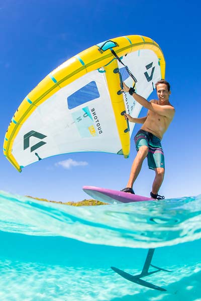Wing foiling season in Union Island