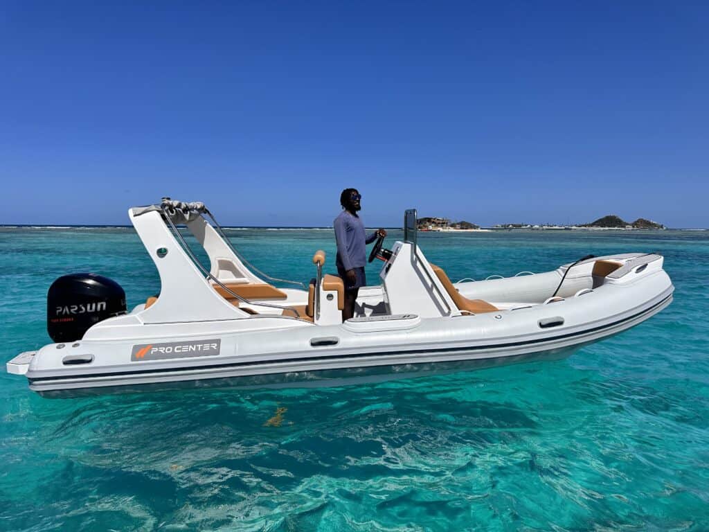 JT Pro Center speedboat kitesurfing trip in the Grenadines