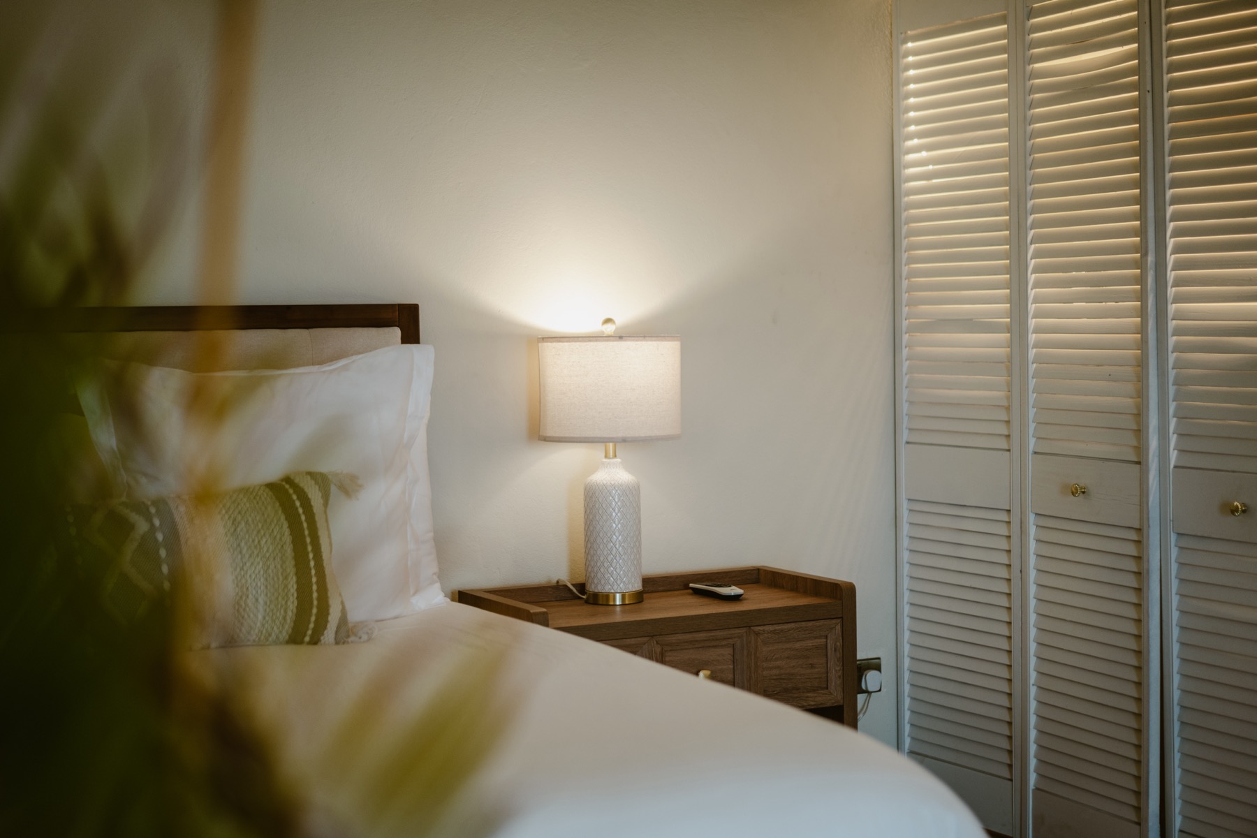 Villa bedroom detail on Union Island