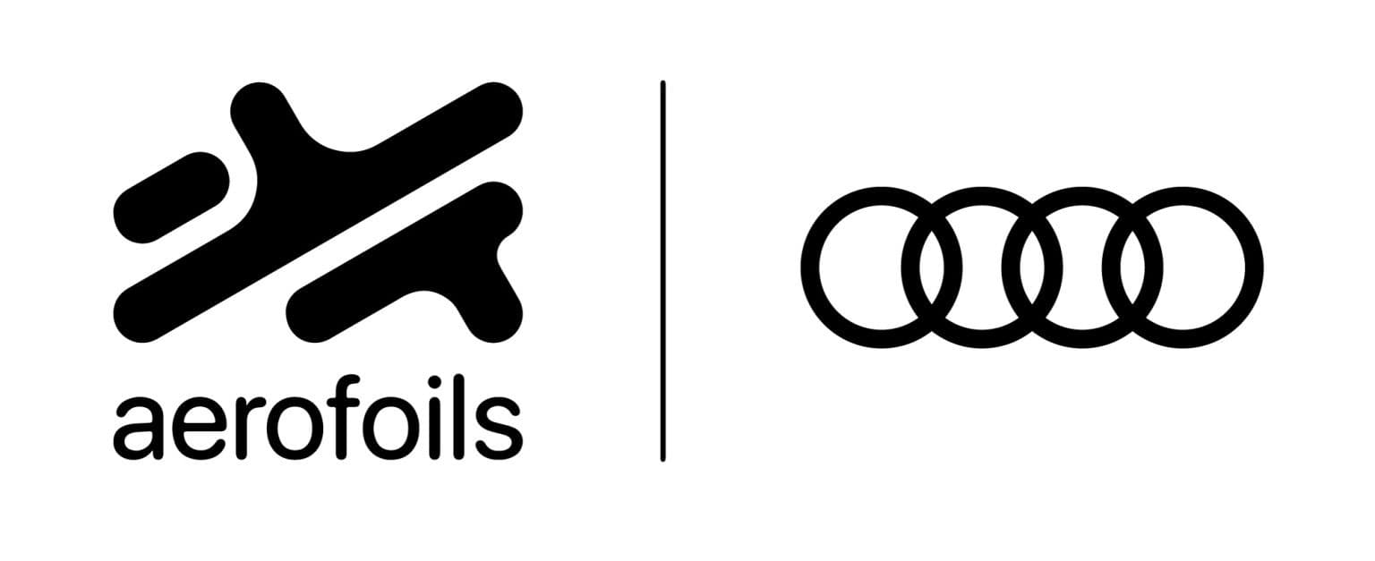Aerofoils and Audi logo