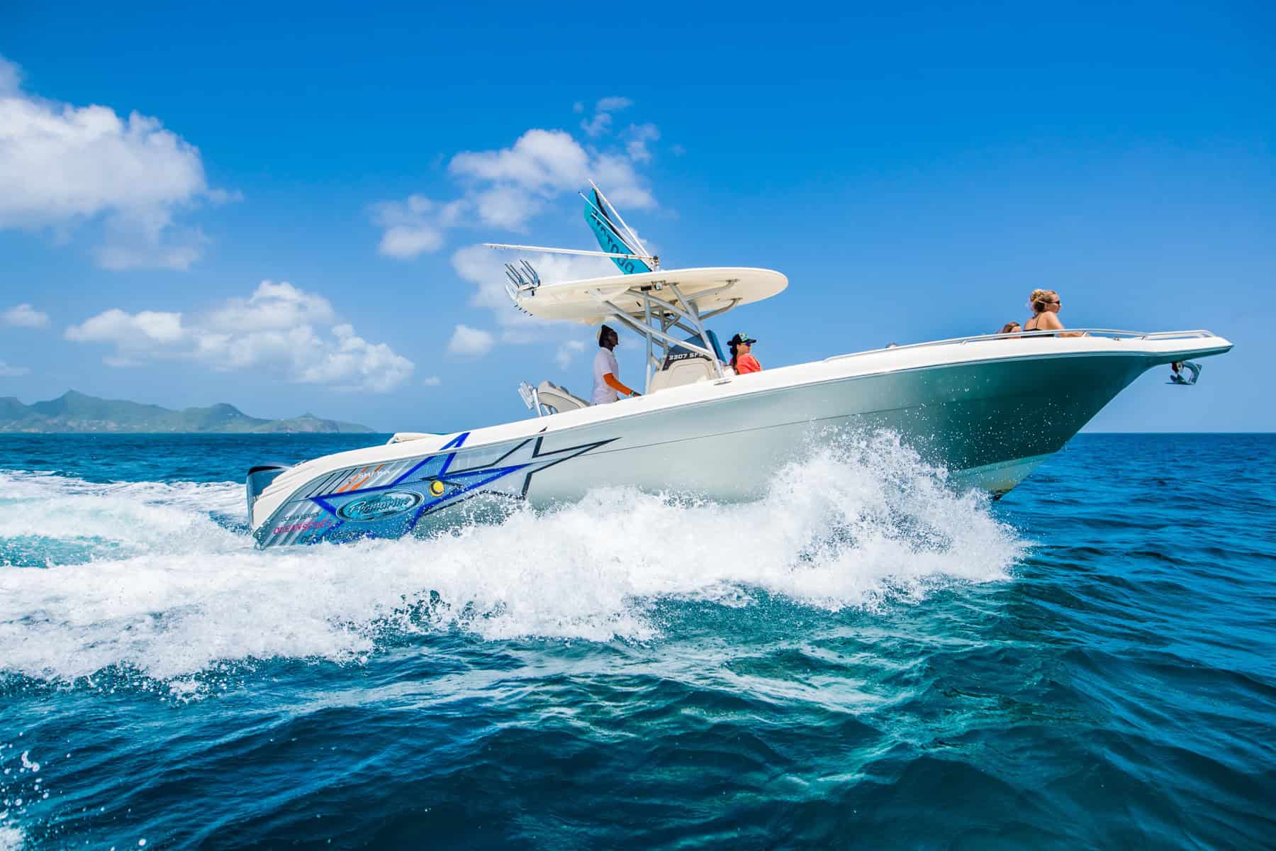 Private boat charter for luxury kitesurfing guests in the Grenadines