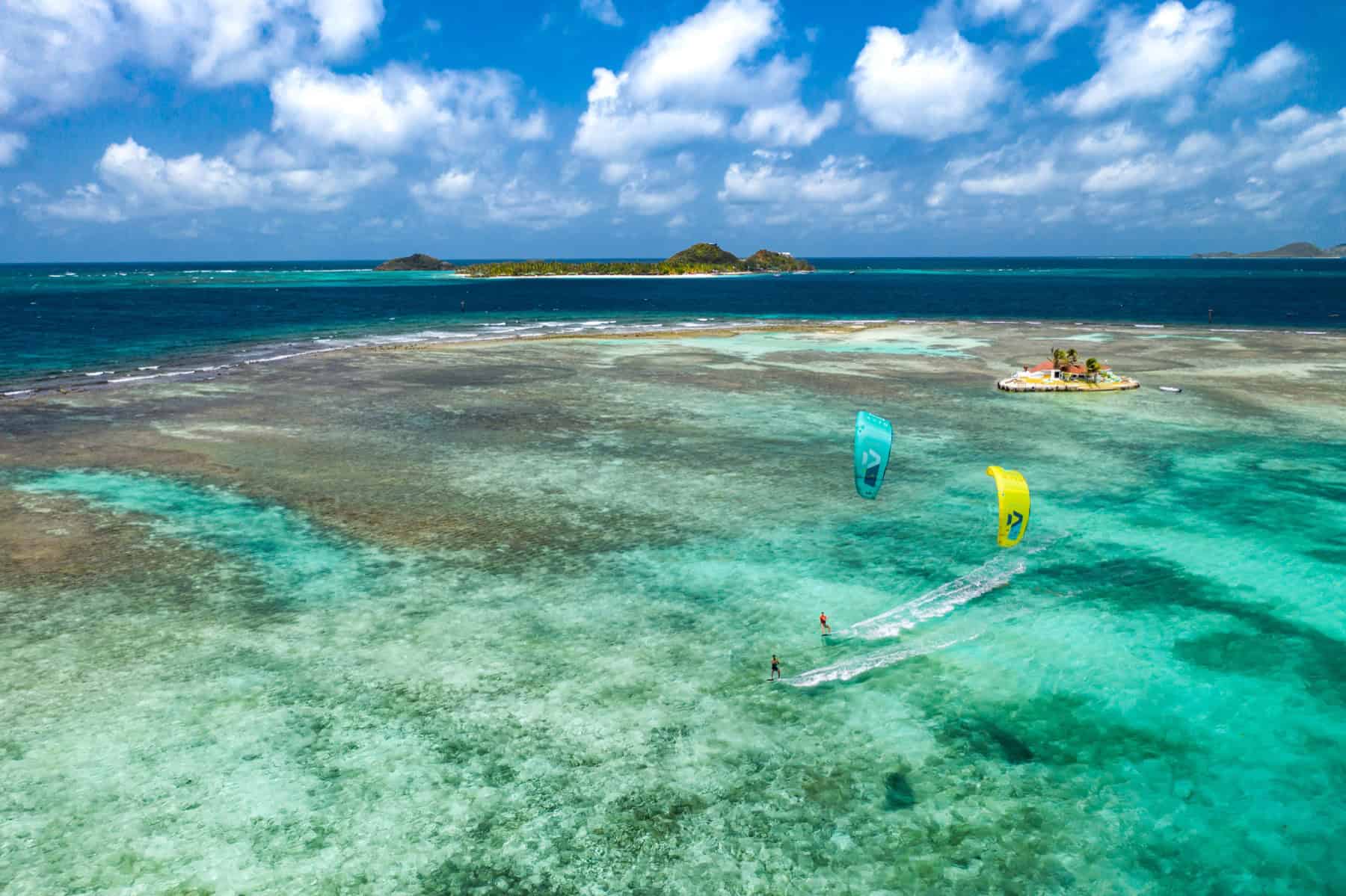 Union Island town and harbor view