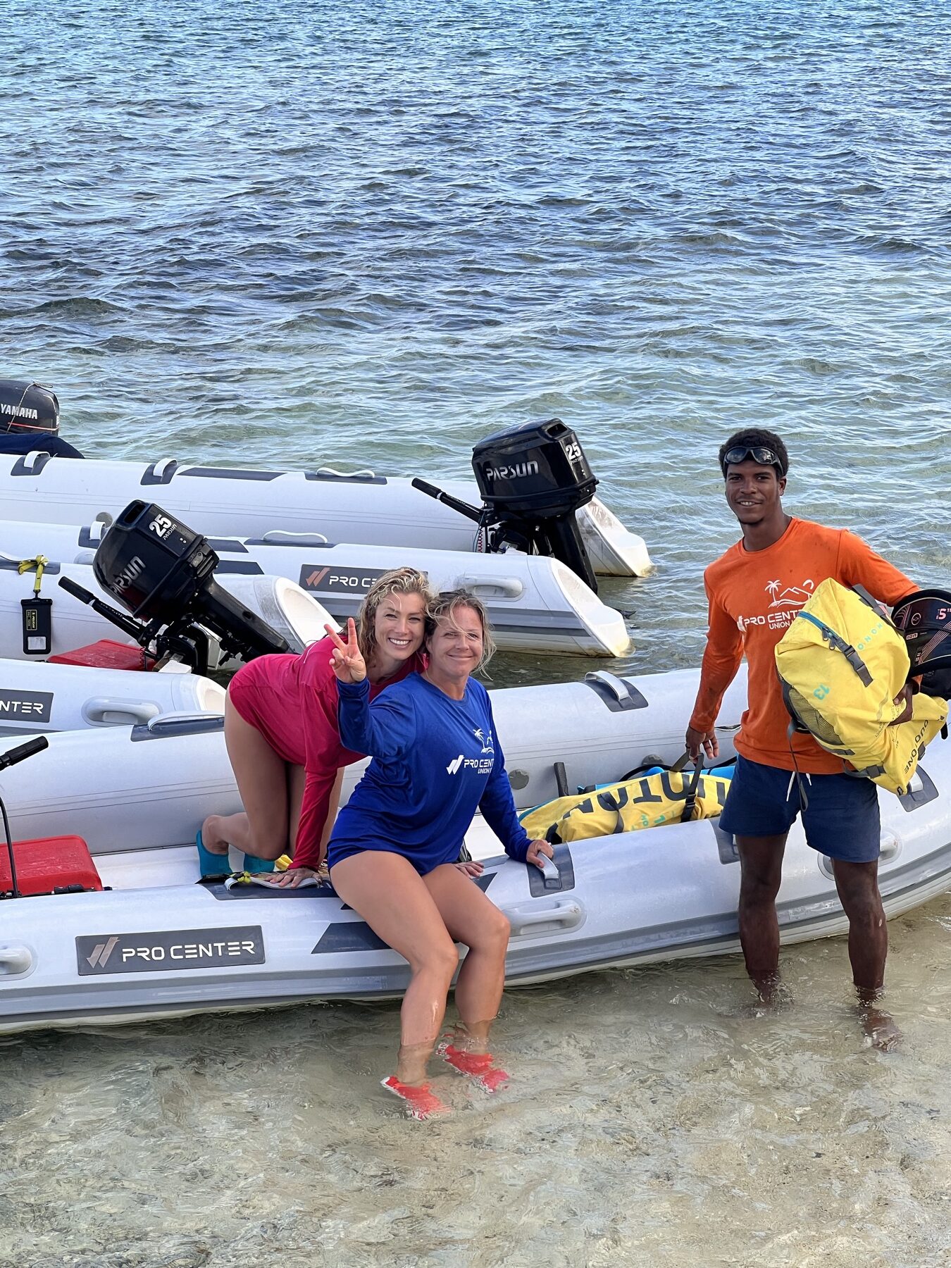 Kitesurfing school and learning spot on Union Island