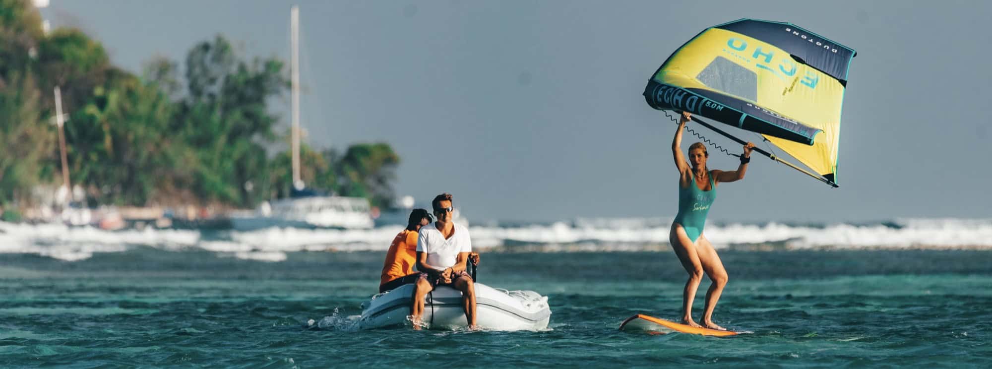 Wing foiling in the Grenadines with JT Pro Center